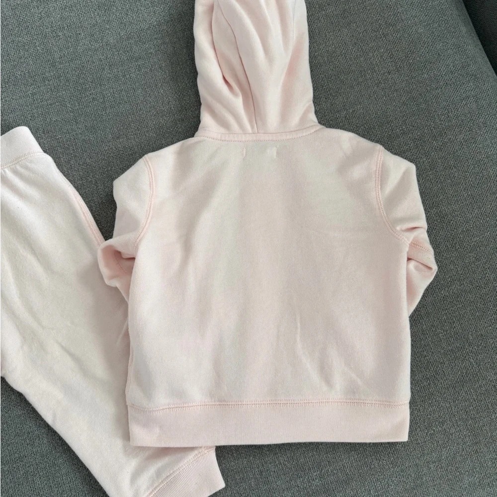 Pink Ralph Lauren Hoodie and Pants Set with Bear Patch